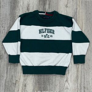 Tommy Hilfiger Boys Sweater in Green and White